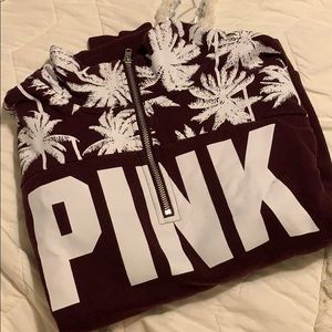 VS Pink half zip sweatshirt